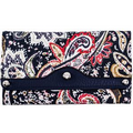 Parinda 11312 MADALINE (Navy Paisley) Tri-fold Snap Closure Wallet